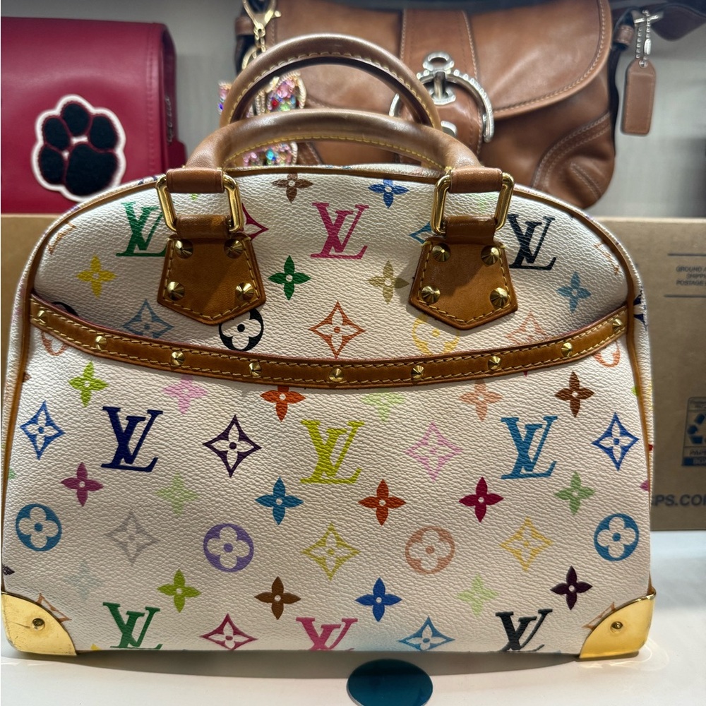 Louis Vuitton Trouville Murakami / Multicolor Monogram Handbag